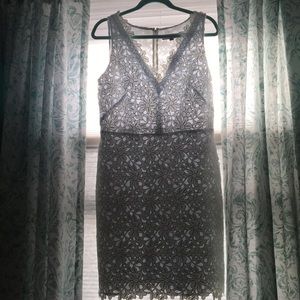 White floral dress- fits beautifully!